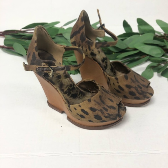 Sam Edelman | Cheetah Print Wedges - Picture 3 of 9